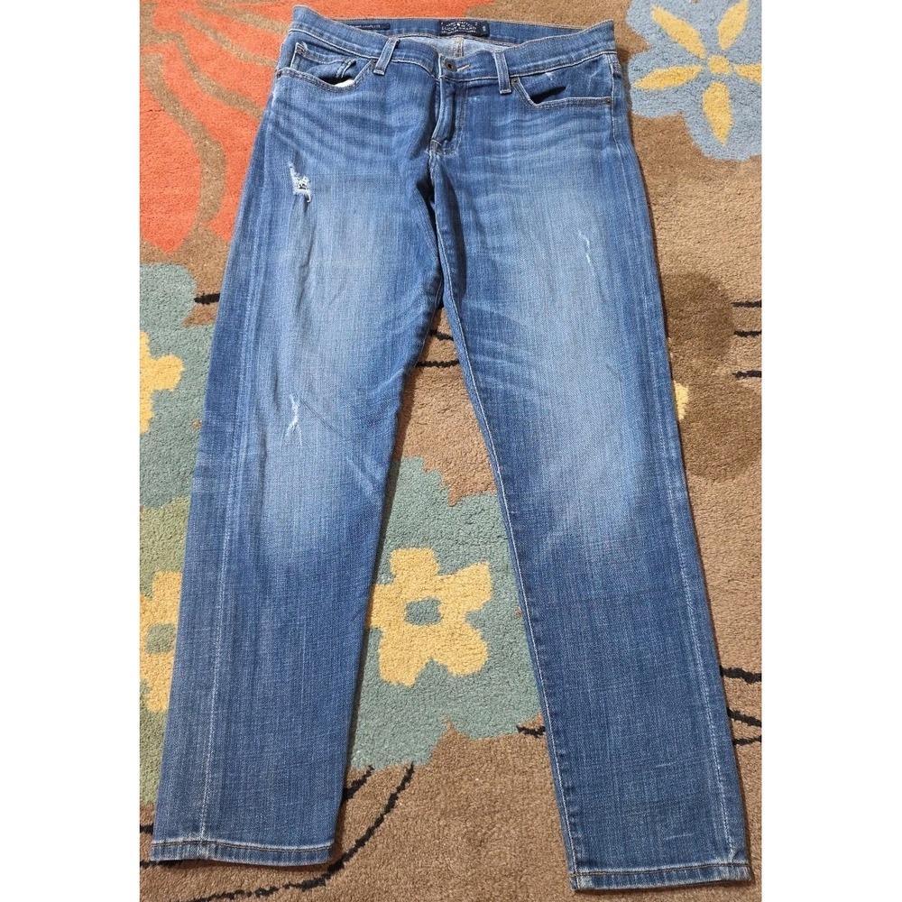 Lucky Brand Sienna Cigarette Jeans Womens 6/28 Dark Wash Casual Button Fly Y2K